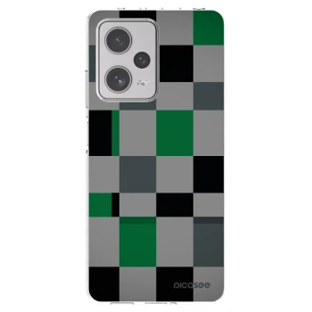 Picasee διαφανής θήκη σιλικόνης Xiaomi Redmi Note 12 Pro+ 5G - Block Grid