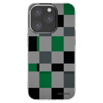 Picasee διαφανής θήκη σιλικόνης Apple iPhone 15 Pro - Block Grid