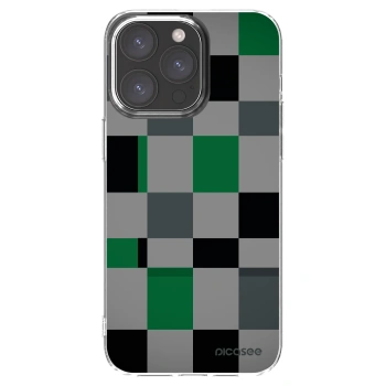 Picasee διαφανής θήκη σιλικόνης Apple iPhone 15 Pro Max - Block Grid