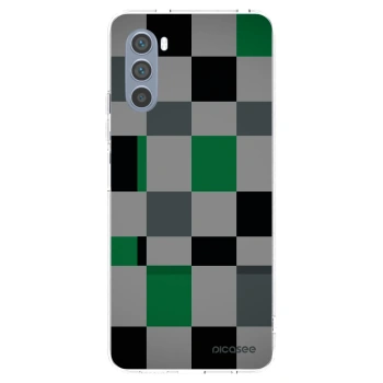 Picasee διαφανής θήκη σιλικόνης Motorola Moto G62 - Block Grid