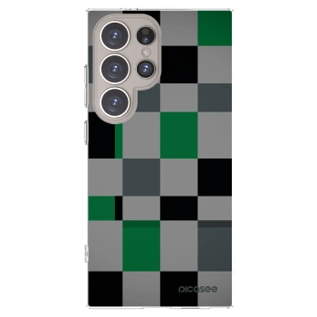 Picasee διαφανής θήκη σιλικόνης Samsung Galaxy S24 Ultra S928B 5G - Block Grid