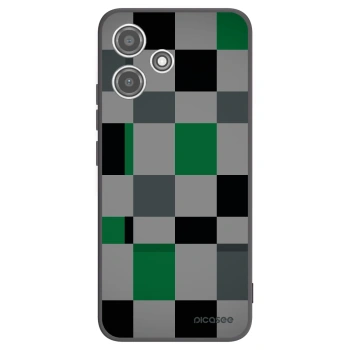 Picasee Μαύρη θήκη σιλικόνης για Xiaomi Redmi 12 5G - Block Grid