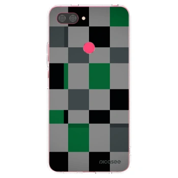 Picasee διαφανής θήκη σιλικόνης Xiaomi Mi 8 Lite - Block Grid