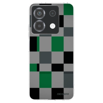 Picasee διαφανής θήκη σιλικόνης Xiaomi Poco X6 - Block Grid