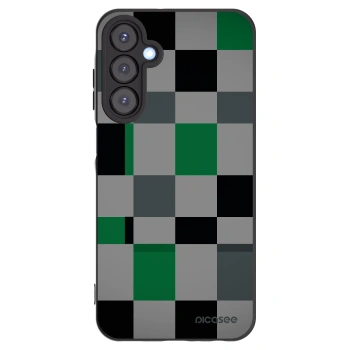 Picasee Μαύρη θήκη σιλικόνης για Samsung Galaxy A25 A256B 5G - Block Grid