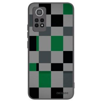 Picasee Μαύρη θήκη σιλικόνης για Xiaomi Redmi Note 12 Pro 4G - Block Grid