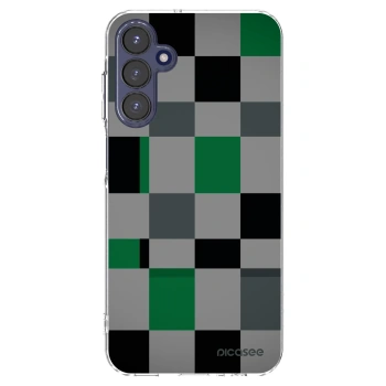 Picasee διαφανής θήκη σιλικόνης Samsung Galaxy A15 A155F 4G - Block Grid
