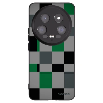 Picasee Μαύρη θήκη σιλικόνης για Xiaomi 14 Ultra - Block Grid