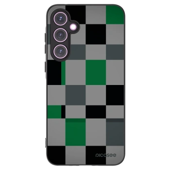 Picasee Μαύρη θήκη σιλικόνης για Samsung Galaxy A35 5G A356B - Block Grid