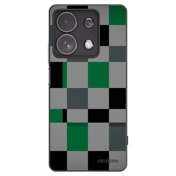Picasee Μαύρη θήκη σιλικόνης για Xiaomi Redmi Note 13 Pro 4G - Block Grid