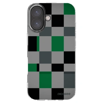 Picasee διαφανής θήκη σιλικόνης Apple iPhone 16 - Block Grid