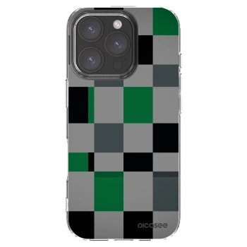 Picasee διαφανής θήκη σιλικόνης Apple iPhone 16 Pro - Block Grid