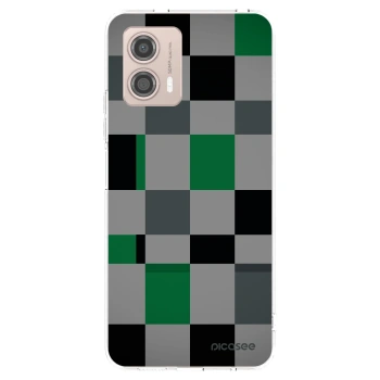 Picasee διαφανής θήκη σιλικόνης Motorola Moto G53 5G - Block Grid