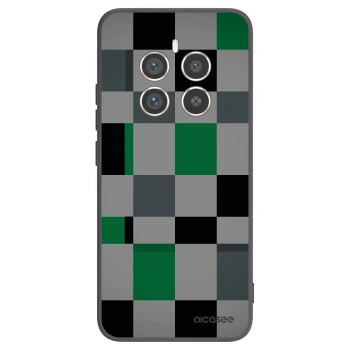 Picasee Μαύρη θήκη σιλικόνης για Realme 12 Pro 5G - Block Grid