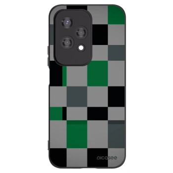 Picasee Μαύρη θήκη σιλικόνης για Honor 200 Lite - Block Grid