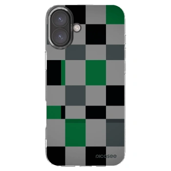 Picasee διαφανής θήκη σιλικόνης Apple iPhone 16 Plus - Block Grid
