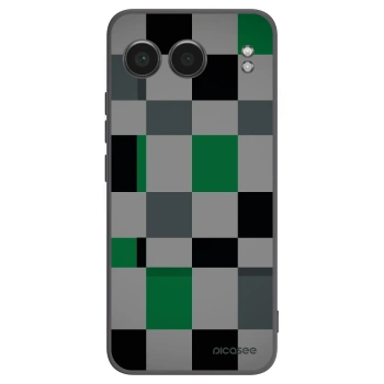 Picasee Μαύρη θήκη σιλικόνης για OnePlus Nord 4 - Block Grid