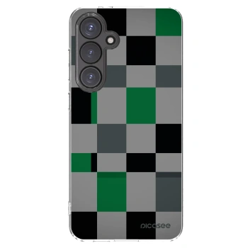 Picasee διαφανής θήκη σιλικόνης Samsung Galaxy S24 FE S721B - Block Grid