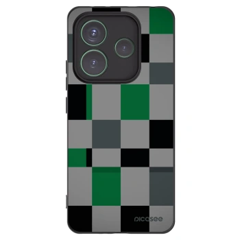 Picasee Μαύρη θήκη σιλικόνης για Xiaomi Redmi Note 14 5G - Block Grid