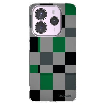 Picasee διαφανής θήκη σιλικόνης Xiaomi Redmi Note 14 5G - Block Grid