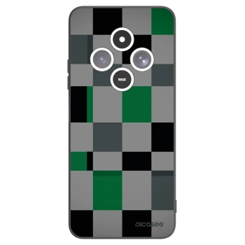 Picasee Μαύρη θήκη σιλικόνης για Xiaomi Redmi 14C - Block Grid