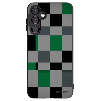 Picasee Μαύρη θήκη σιλικόνης για Samsung Galaxy A16 5G - Block Grid