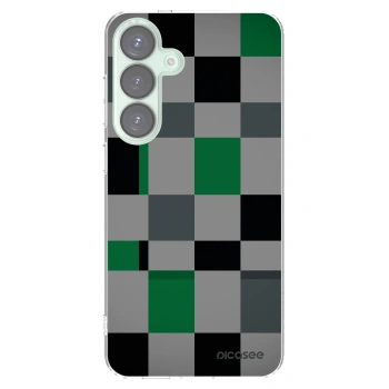 Picasee διαφανής θήκη σιλικόνης Samsung Galaxy S25+ 5G - Block Grid