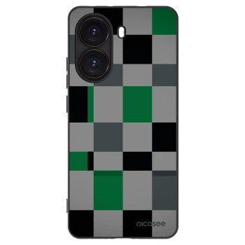 Picasee Μαύρη θήκη σιλικόνης για Xiaomi Poco X7 Pro 5G - Block Grid