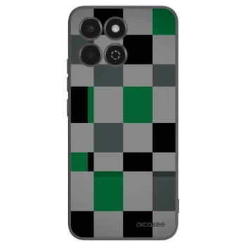 Picasee Μαύρη θήκη σιλικόνης για Honor 200 Smart 5G - Block Grid