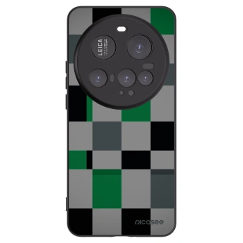 Picasee Μαύρη θήκη σιλικόνης για Xiaomi 15 Ultra - Block Grid