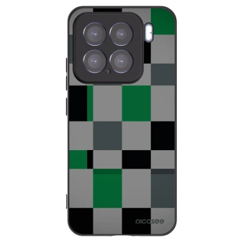 Picasee Μαύρη θήκη σιλικόνης για Xiaomi 15 - Block Grid