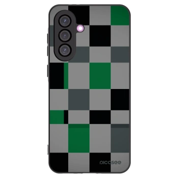 Picasee Μαύρη θήκη σιλικόνης για Samsung Galaxy A56 5G A566B - Block Grid