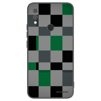 Picasee Μαύρη θήκη σιλικόνης για Xiaomi Redmi Note 7 - Block Grid