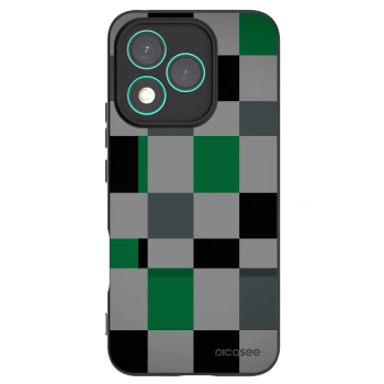 Picasee Μαύρη θήκη σιλικόνης για Honor 400 Lite 5G - Block Grid