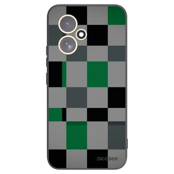 Picasee Μαύρη θήκη σιλικόνης για Honor 400 5G - Block Grid