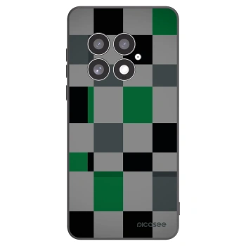 Picasee Μαύρη θήκη σιλικόνης για OnePlus 13 5G - Block Grid