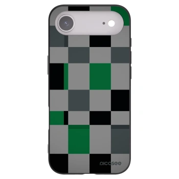 Picasee Μαύρη θήκη σιλικόνης για Apple iPhone Air - Block Grid