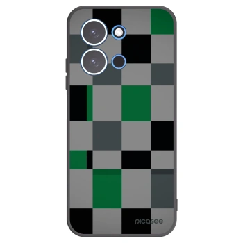 Picasee Μαύρη θήκη σιλικόνης για Xiaomi Redmi 15C 4G - Block Grid