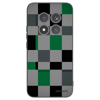 Picasee Μαύρη θήκη σιλικόνης για Xiaomi Redmi Note 15 Pro+ - Block Grid