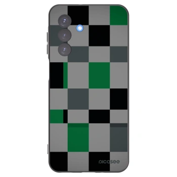 Picasee Μαύρη θήκη σιλικόνης για Samsung Galaxy A17 5G - Block Grid