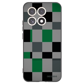 Picasee Μαύρη θήκη σιλικόνης για Xiaomi 15T - Block Grid