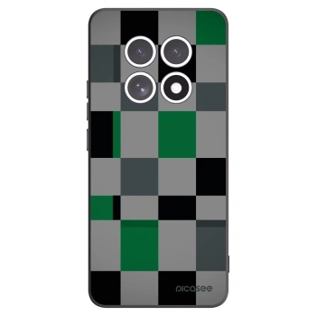 Picasee Μαύρη θήκη σιλικόνης για Xiaomi Redmi Note 15 - Block Grid