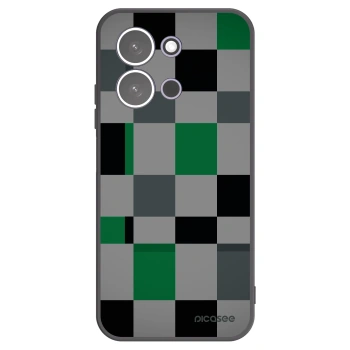 Picasee Μαύρη θήκη σιλικόνης για Xiaomi Redmi 15C 5G - Block Grid