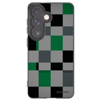 Picasee Μαύρη θήκη σιλικόνης για Samsung Galaxy S26 - Block Grid