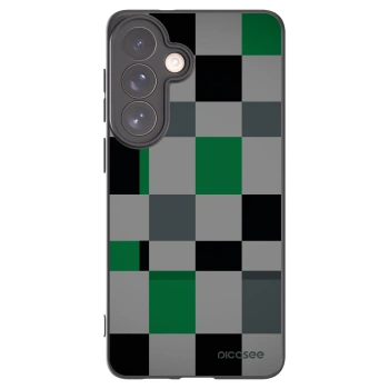 Picasee Μαύρη θήκη σιλικόνης για Samsung Galaxy S26+ - Block Grid