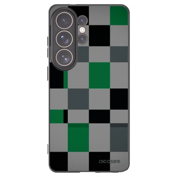 Picasee Μαύρη θήκη σιλικόνης για Samsung Galaxy S26 Ultra - Block Grid