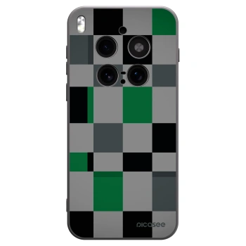 Picasee Μαύρη θήκη σιλικόνης για Vivo X300 Pro - Block Grid