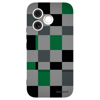 Picasee Μαύρη θήκη σιλικόνης για Honor 600 Lite - Block Grid