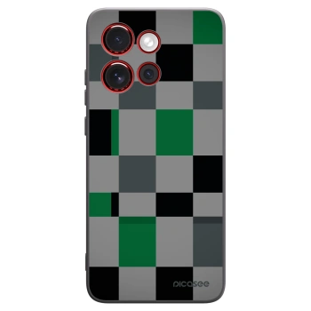 Picasee Μαύρη θήκη σιλικόνης για Motorola Edge 60 Neo 5G - Block Grid