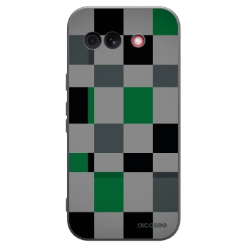Picasee Μαύρη θήκη σιλικόνης για Google Pixel 10a - Block Grid